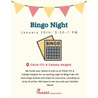 Chick-fil-A Cahaba Heights: Family Bingo Night