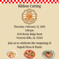 Napoli Pizza & Pasta Ribbon Cutting