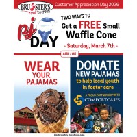 Bruster's Real Ice Cream-PJ Day