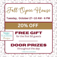 Feathers Boutique: Fall Open House