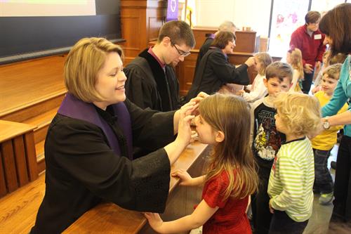 Ash Wednesday with the little children