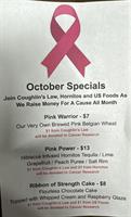 Coughlin's Law Pink Specials for a Cure