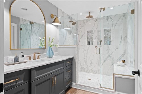 Custom Transitional Style Spa-Bathroom