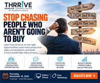 Tired of Chasing Sales That Never Close? Join Sandler's November 19 Workshop