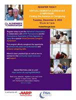 Alzheimer's Association to host Virtual Dementia Caregiver Symposium