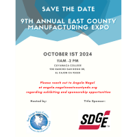 9th Annual East County Manufacturing Expo w/ ECEDC