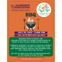 Summer BBQ w/ Sungarden Terrace and Alzheimer's Association