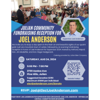 Julian Community Fundraising Reception for Joel Anderson