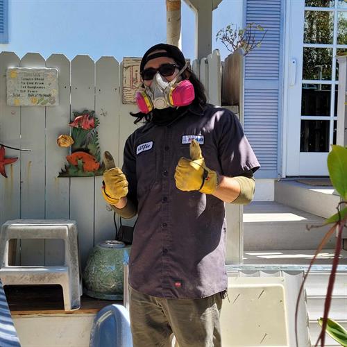 PPE is extremely important when it comes to dust and signs of rodents. Make sure you're always wearing the appropriate mask when handling allergens!