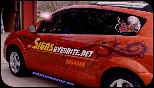 Everything but FULL WRAPS. Turn your car into a mobile billboard!