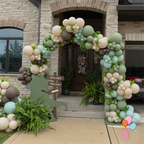 Dino Balloon Arch and props