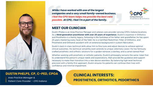 Dustin Phelps, Area Practice Manager