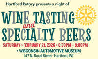 Hartford Rotary Presents: An Evening of Wine & Specialty Beer Tasting