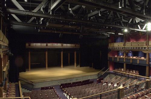 The Ruth A. Knoll Theater is a state-of-the-art performance space that hosts hundreds of events each year. 