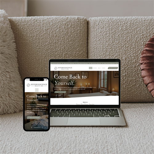 Effervescence Salon & Spa website
