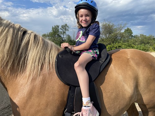 Our client Lyssa riding Thor