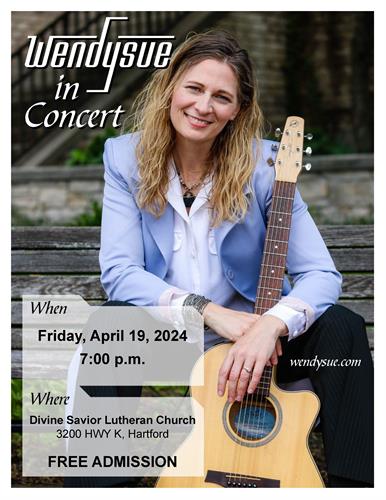 You're invited! Free Wendysue Concert! Our gift to the community!