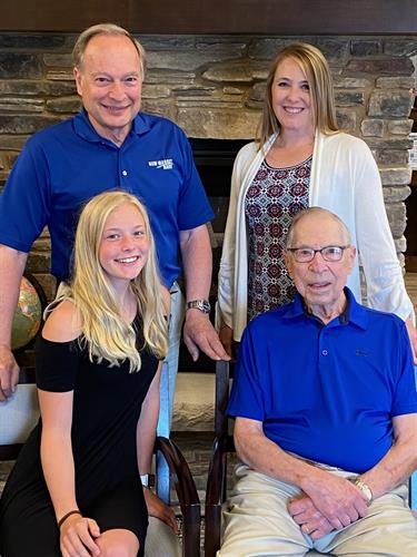 5 generations of Vogels (Bill, Bob, Anita, and Kayla).