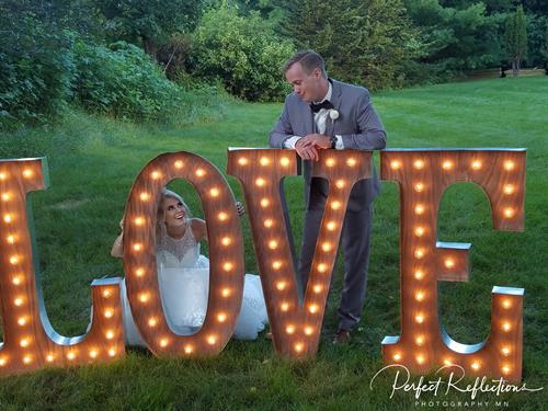Marquee Letters add Romance & Ambiance