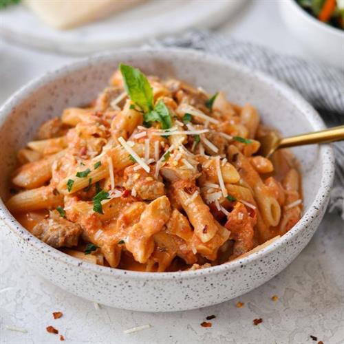 Penne alla Vodka with Chicken and Sausage