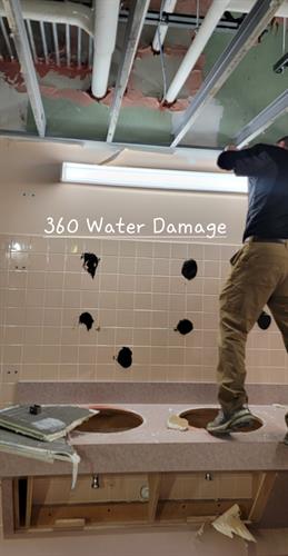 Office water damage