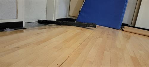 Water Mitigation - Gym wood flooring