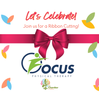 Ribbon Cutting for Focus Physical Therapy 10yr Anniversary