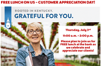 Free Lunch on Us-Customer Appreciation Day!
