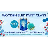 Wooden Sled Paint Class at Loose Rail Brewing