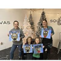Paint and Sip Event at Square Canvas
