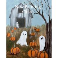 "Pumpkin Patch  Ghosts" painting class