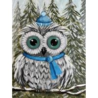 "Snowy Owl" painting class @ Georgie Emerson Vintage