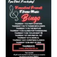 Xtreme Music Bingo