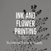 Ink and Flower Printing