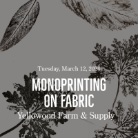 Monoprinting on Fabric