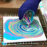 Pour Paint Friday at Square Canvas