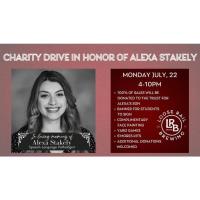 Charity Drive in Honor of Alexa Stakely