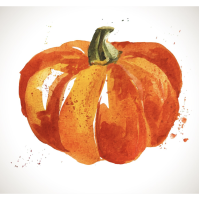 Pumpkin Watercolor Paint & Sip