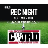 Rec Night during the Varsity Girls Soccer