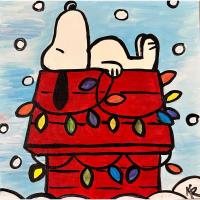 Holiday Snoopy Paint & Sip