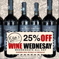 Wine Wednesday at Ella's