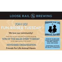 Fun-Raiser Tuesday with Friends for Life Animal Haven