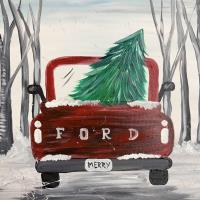 Paint & Sip at O'Charley's with Square Canvas