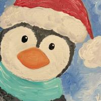 Penguin Paint & Sip at Square Canvas