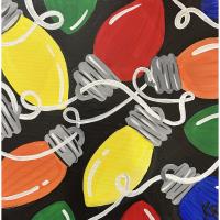 Holiday Lights Paint & Sip at Square Canvas