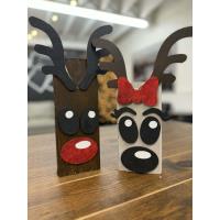 3-D Wood Reindeer Paint Event