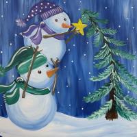 Snowman Paint & Sip