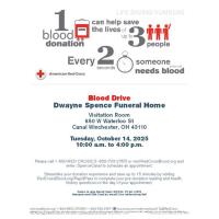Blood Drive At Dwayne Spence Funeral Home