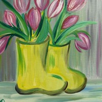 Paint & Sip at O'Charley's