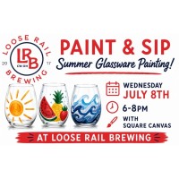 Paint & Sip Cocktail Glasses